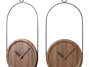 Wooden clock By nomon 3D मॉडल