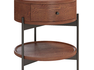 Warren Round Nightstand 3D Modell