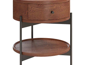 Warren Round Nightstand 3D Model