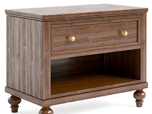 Augusta Wide Nightstand 3D Model