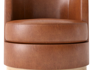 Balboa Upholstered Swivel Armchair 3D मॉडल