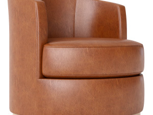 Balboa Upholstered Swivel Armchair 3D मॉडल