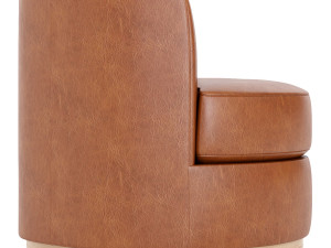 Balboa Upholstered Swivel Armchair 3D मॉडल