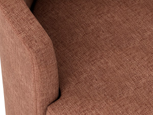 Balboa Upholstered Swivel Armchair Model 3D
