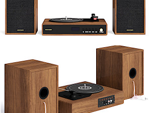 Crosley Alto Turntable Shelf System 3D Модель