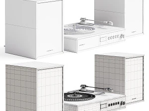 Crosley Alto Turntable Shelf System 3D Model