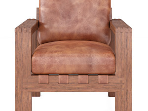Crosby Leather Armchair 3D Model