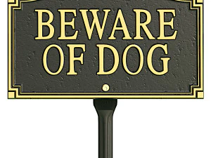 Uważaj na znak psa Model 3D