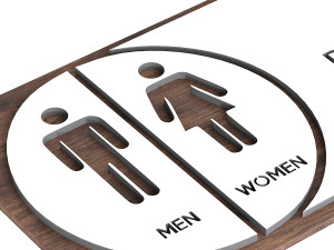 Restroom Sign 3D 모델