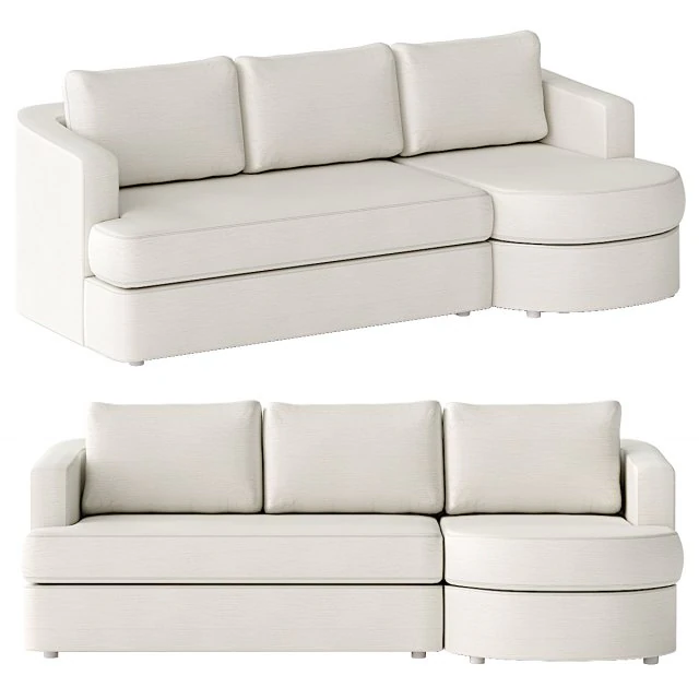 Sofa tapicerowana Balboa segmentowa Model 3D .c4d .max .obj .3ds .fbx .stl .blend 