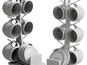 Alda Mug Rack 3D Model