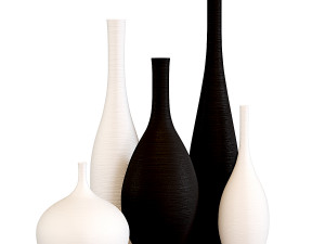 Maenas Artistic Vase Set 3D Model