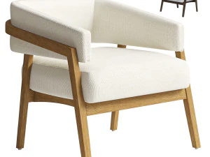 Altra Upholstered Armchair 3D Model