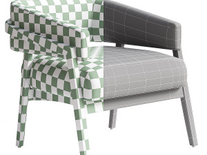 Altra Upholstered Armchair 3D Model