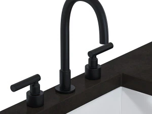 Concrete Top Double Sink Vanity 3D Model