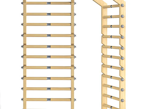 Drążek ścienny fitness Model 3D