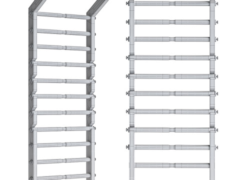 Fitness wall bar 3D मॉडल