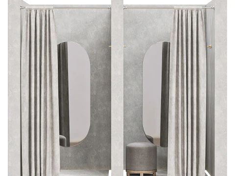 Przymierzalnia sklepu odzieżowego Model 3D