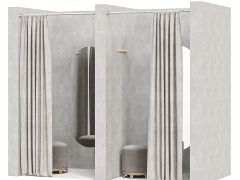 Fitting room for a clothing store 3Dモデル