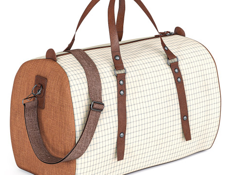 Luxury Bag With Handles Model 3D
