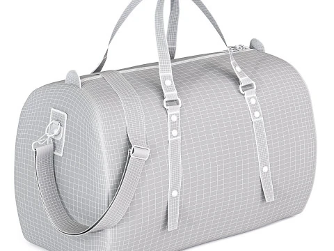 Luxury Bag With Handles 3D Model
