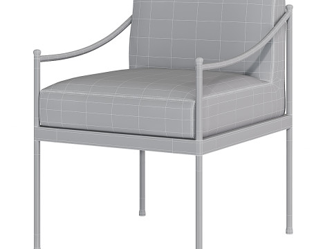 그랜저 야외 식사 의자 3D 모델