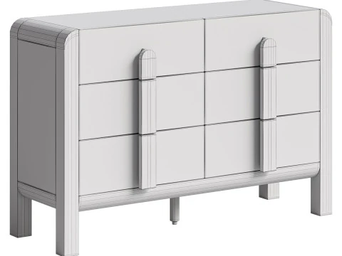 Adora - Cabinet With Drawers 3D Model