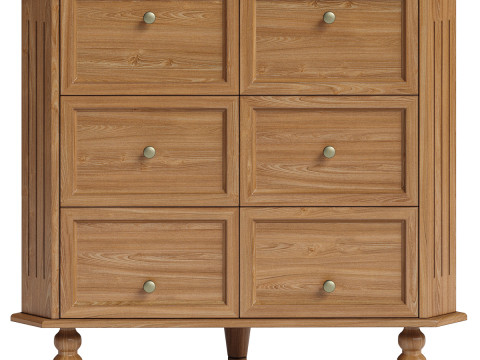 Geordon - 2도어 코너 캐비닛 3D 모델