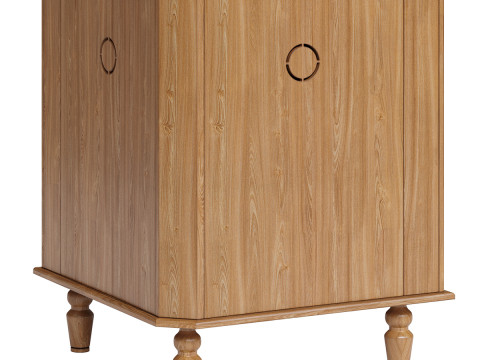 Geordon - 2도어 코너 캐비닛 3D 모델