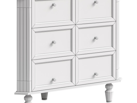 Geordon - 2도어 코너 캐비닛 3D 모델