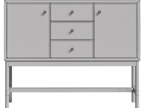 Siobhan Meşe Uzun Konsol 3D Model