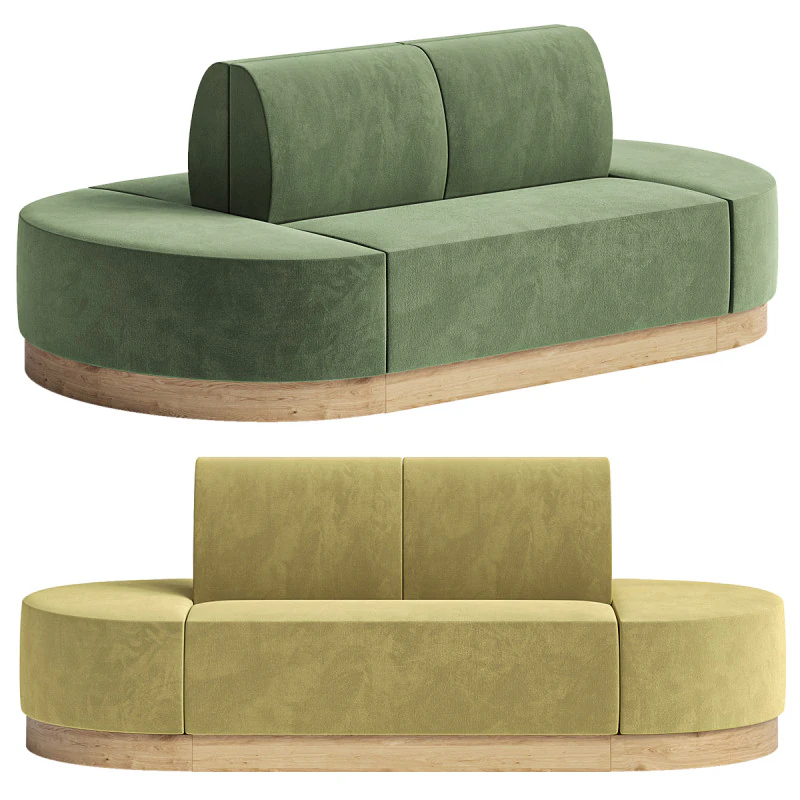 Kirkwood Banquette 3D Model .c4d .max .obj .3ds .fbx .stl .blend