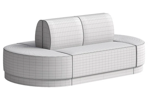 Kirkwood Banquette 3D Model