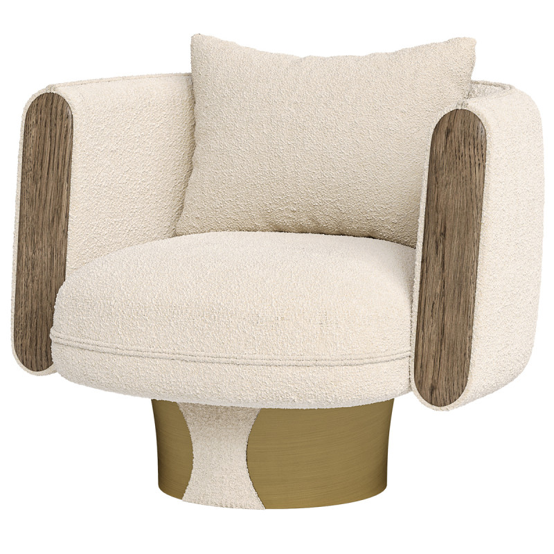 Velluto Swivel Chair 3D Model .c4d .max .obj .3ds .fbx .stl .blend