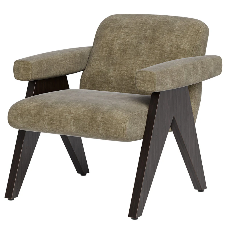 Rhode Lounge Chair 3D Model .c4d .max .obj .3ds .fbx .stl .blend