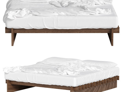 Letto in stile giapponese Modello 3D