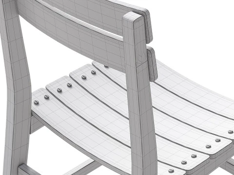Дора Обеденный Стул 3D Модель