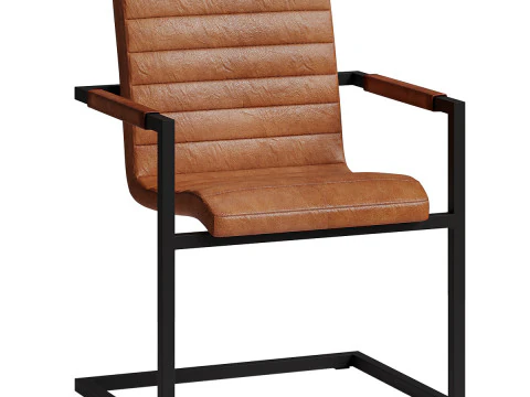 सबीना लेदर डेस्क चेयर 3D मॉडल