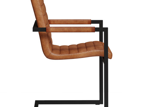 Кожаный письменный стул Сабина 3D Модель