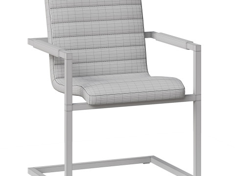 Кожаный письменный стул Сабина 3D Модель