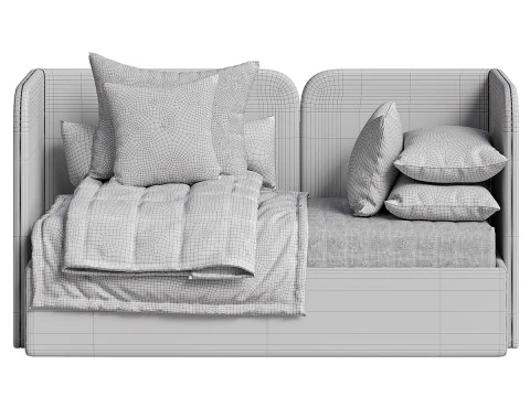 Sofa bed - Moa 3D Model