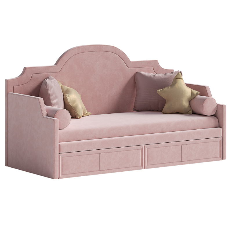 Sofa bed - Emma 3D Model .c4d .max .obj .3ds .fbx .stl .blend 