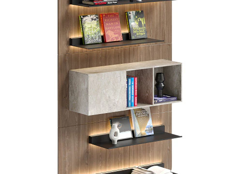 Estante flutuante moderna Modelo 3D