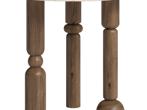 Okrągły stolik boczny Model 3D
