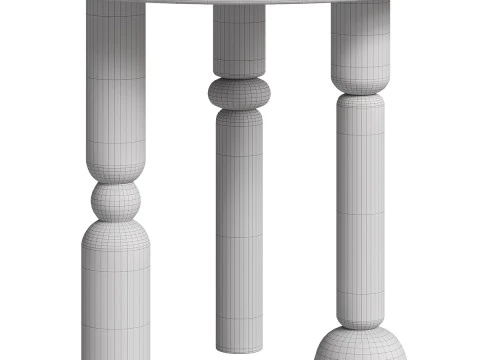 Round Side Table 3D Model
