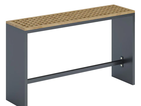 Dining Table Set for Outdoor Patio 3D Model