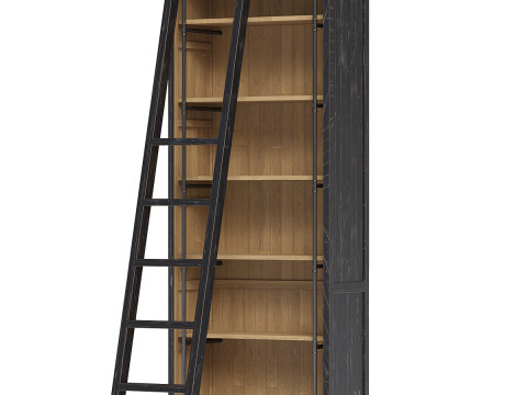 Regał - Matowy Czarny Model 3D