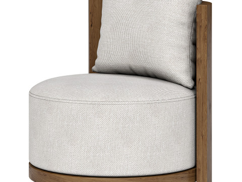 Outdoor Chair - Ramiro Ecru 3D Model