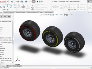 FORMULA ONE 13 INCH WHEELS COMPOUNDS 3D Model