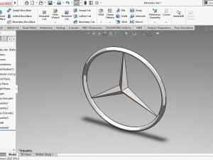 Mercedes-Benz SW Logo 3D Model